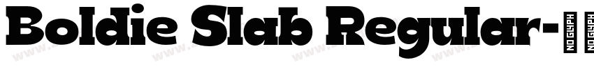 Boldie Slab Regular字体转换